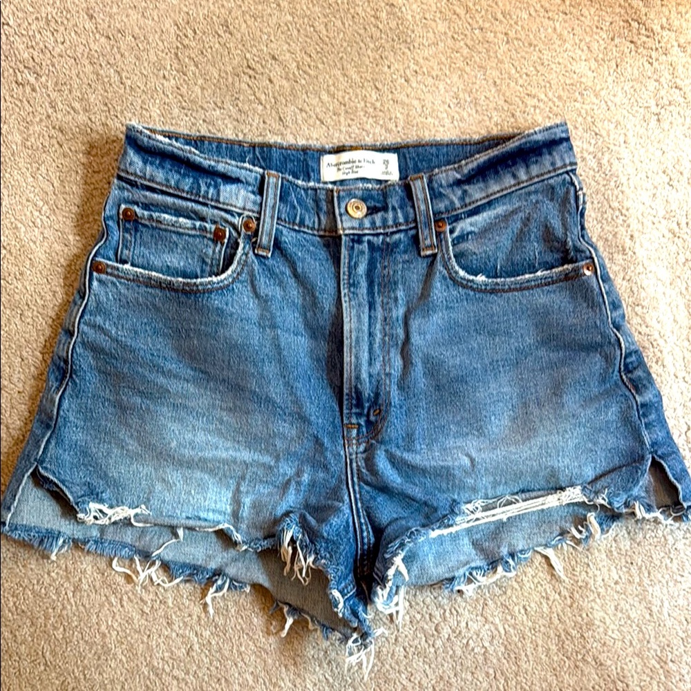 Abercrombie & Fitch Blue Jean Shorts